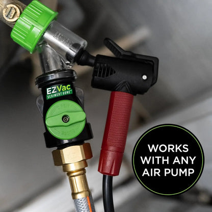 Sediment Removal Water Heater Cleaning Tool - Hand Powered Flushing Aid Small DIY Flush Kit for Gas & Electric Heaters, Heating Efficiency Boost, Garden Hose Compatibility, Small Kit